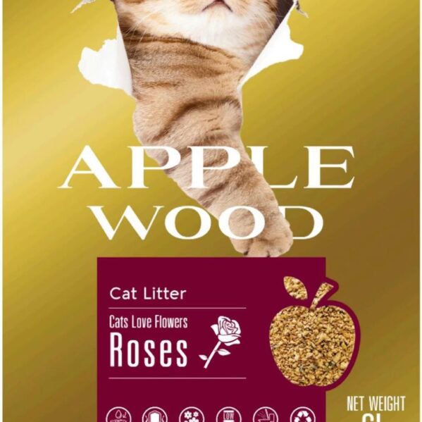 Apple Wood Cat Litter Rose 6L