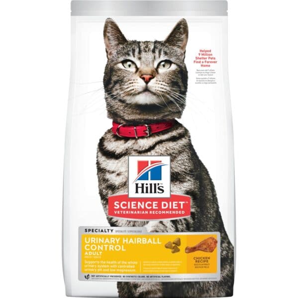 Hill's Adult Urinary Hairball Control Cat Food 1.58kg